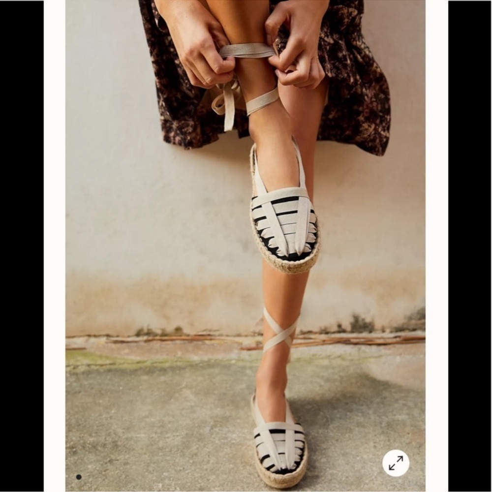 New Free People Cecilia Wrap Espadrilles 39 or Size 8